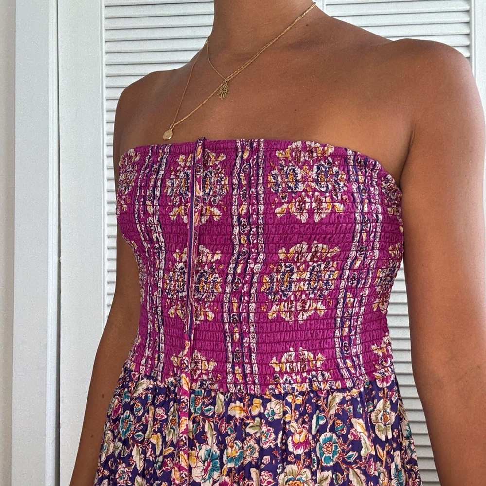 MAEVE Purple and Pink Floral Dress - Picture 5 of 8